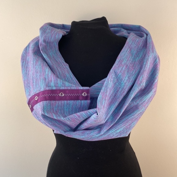 Lululemon Aviva one size scarf purple marled infinity scarf wrap one size - Picture 2 of 10